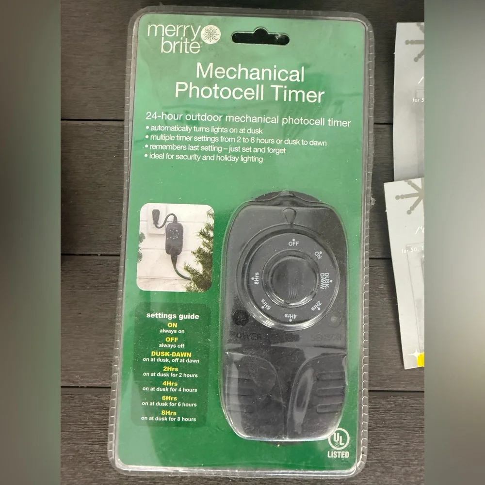 Mechanical Photocell Timer - Black & various items